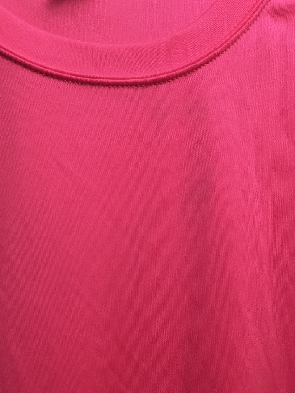 Men's Crew Neck Performance T-Shirt in Bright Pink - Picture 2 of 4